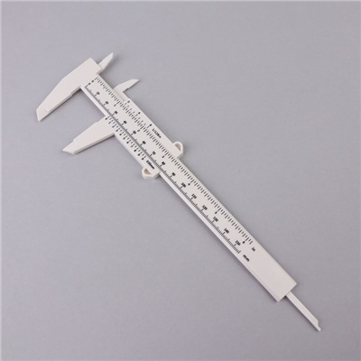 Штангенциркуль для разметки бровей, 21×7.5 см, белый