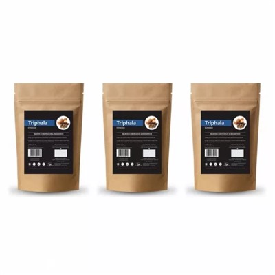 Набор порошка Трифалы (3 x 100 г), Triphala Powder Set, произв. Herb Essential