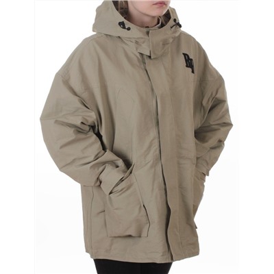 3097 GREY/GREEN Куртка демисезонная женская (100 гр. холлофайбер)