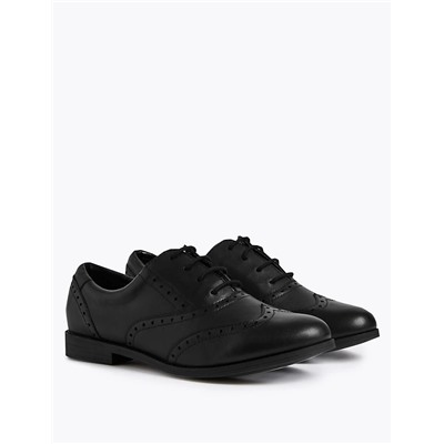 Kids’ Leather Lace-up Brogues School Shoes (13 Small - 7 Large)