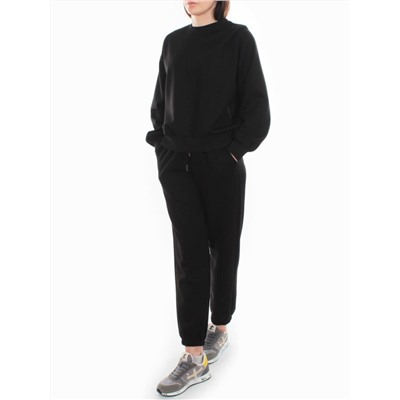 3404/3405 BLACK Костюм спортивный женский (95% хлопок, 5% эластан)