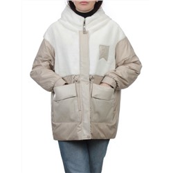 M24-209 BEIGE Куртка демисезонная женская (100 гр. холлофайбер)