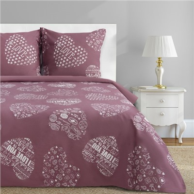 Постельное бельё Этель Te amo, вид 2, 1.5-сп., 143 × 215 см, 150 × 214 см, 70 × 70 см (2 шт.), бязь