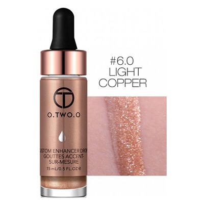 Жидкий хайлайтер O.TWO.O Custom Enhancer Drops №6 Light Copper 15 ml