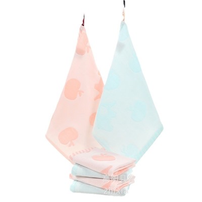 Apple, gauze soft handkerchief for kindergarten, water absorbent, wholesale
