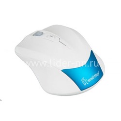 Мышь беспроводная Smartbuy 356AG (белая/голубая)