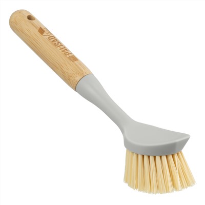 Щетка для посуды круглая d 60х230 мм, бамбуковая рукоятка, Home Palisad