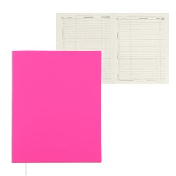 Дневник школьный для 1-11 классов Pink soft touch, мягкая обложка, искусственная кожа, ляссе, 80 г/м²