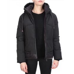 21068 BLACK Куртка зимняя женская FLANCE ROSE (200 гр. холлофайбера)