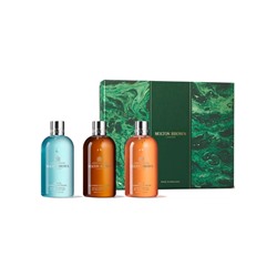 Molton Brown Specials WOODY & AROMATIC GIFT SET Duschgel Подарочный набор "Ароматы и дерево": гель для душа, 3 шт.