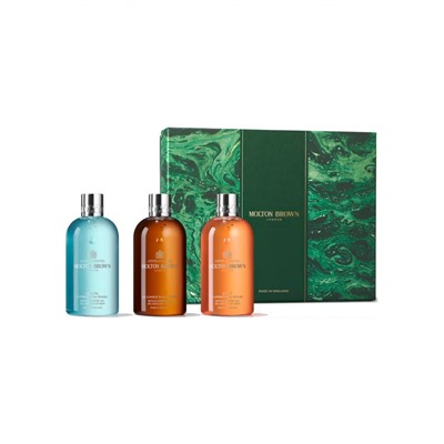 Molton Brown Specials WOODY & AROMATIC GIFT SET Duschgel Подарочный набор "Ароматы и дерево": гель для душа, 3 шт.