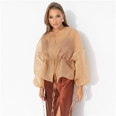 Жакет полупрозрачный, Вершина восхищения (песочный)