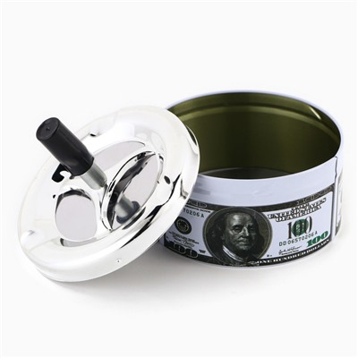 Пепельница для дома бездымная «100 долларов», для сигарет и стиков, 11×11 см