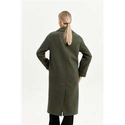Пальто женское демисезонное 24710 (хаки)