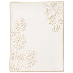 НАБОР БЛЮД СЕРВИРОВОЧНЫХ КОЛЛЕКЦИЯ "PINE CONES", 2 ШТ. / 20,2*16*2 СМ