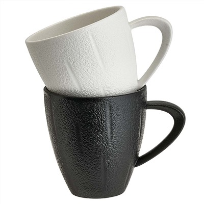 Набор кружек 2 предмета 360 мл AK4-0006 "FLAT WHITE collection" в подарочной коробке