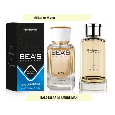 Beas M238 Baldessarini  Men edp 50 ml, Парфюм мужской Beas M238 создан по мотивам аромата Baldessarini Ambre