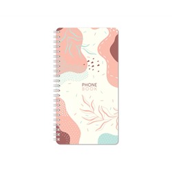 Телефонная книга А5, 80л., на гребне OfficeSpace "Стиль. Flora", с высечкой