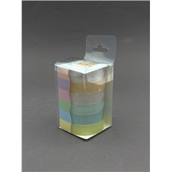 Набор декоративного скотча 6 шт. "Rainbow capybara", mix, шоу-бокс 12 шт.