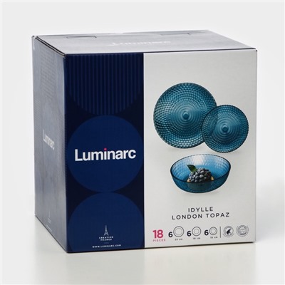 Столовый сервиз Luminarc «Идиллия», 18 предметов, лондон топаз