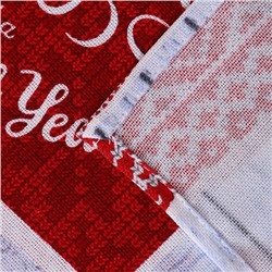 Скатерть новогодняя рогожка DomoVita Чудеса 110×150 см, рогожка 170 г/м, хл100%