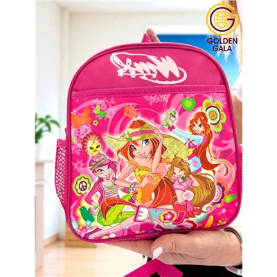 Сумка-рюкзак детская с героями Вингс ярко-розовый