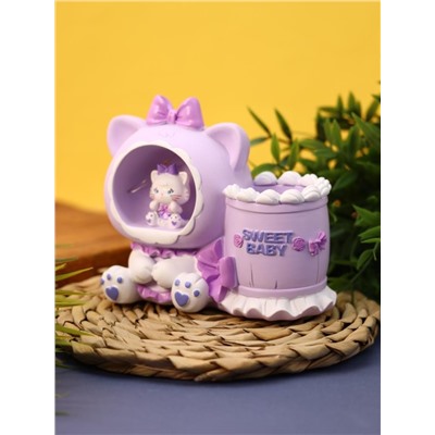 Ночник - подставка для канцелярских принадлежностей «Milly cat», purple