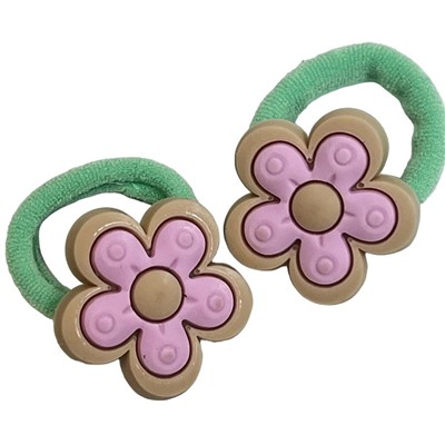 Резинки детские для волос (цветочки) 2 шт РД1 тип 3
