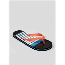 Black Stripe Flip Flops
