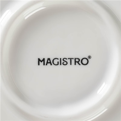 Блюдо Magistro «Этюд», d=40.5 см, керамика, белое