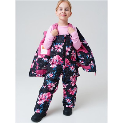 Комплект зимний для девочки: куртка, полукомбинезон