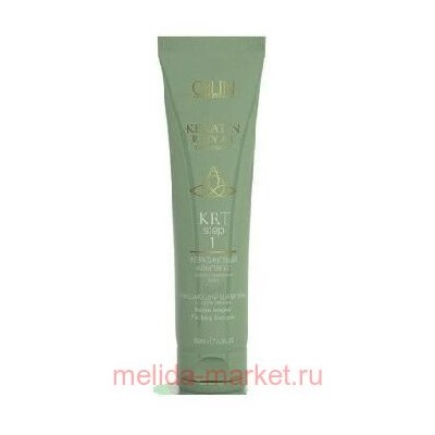 OLLIN KRT Очищающий шампунь с кератином 100мл