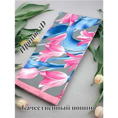 Платок шелковый "Тюльпаны" Арт 9062/4