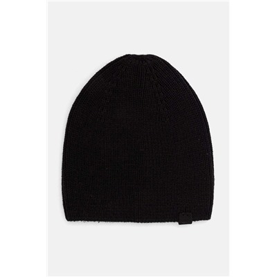 Czapka męska beanie prążkowana  kolor czarny