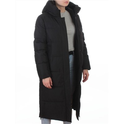 L667 BLACK Пальто зимнее женское (200 гр. холлофайбер)