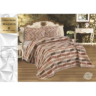 Жаккардовое Покрывало 240x260 см с 2-мя Наволочками 60x80 см Colors Seri - My Bed