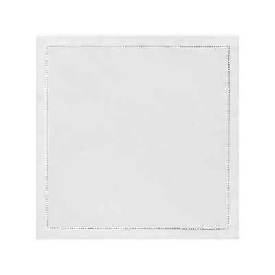 01с-44ЯК  Салфетка 45*45  "Атласная" цв. белый (по 6 шт