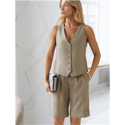 Шорты-бермуды из плотного лиоцелла