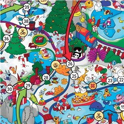 Настольная игра-бродилка «Новогодний зоопарк», 5+