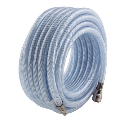 Шланг пневматический ПВХ, 10 x 16 мм, 18 бар, армированный, прозрачный, быстросъемное соединение, 15 м Stels