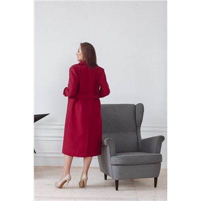 Пальто женское демисезонное 22530  (вино)