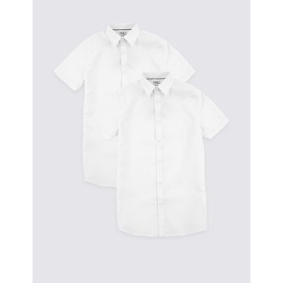Boys' 2pk Slim Fit Stretch School Shirts (2-18 Yrs)