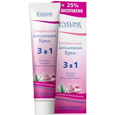 Eveline Депил A Крем д/депиляции 3в1 ультранежный 125