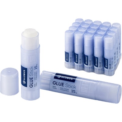 Клей карандаш "Globus. Стандарт" 15 г/1012  PVP основа, /24