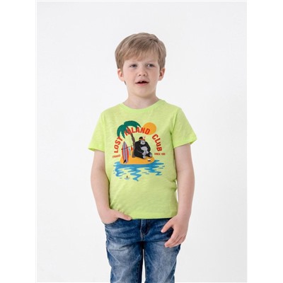 Футболка для мальчика Cherubino CSKB 63095-36-315 Лайм
