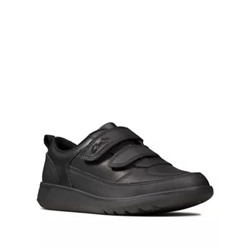 Kids' Leather Riptape School Shoes (Kid size 10-2.5)