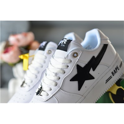 BAPE Court Sta Mist из натуральной белой кожи