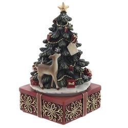 GAEM Фигурка декоративная "Рождество" (мех.завод, муз, движ), L10 W10 H18,5 см