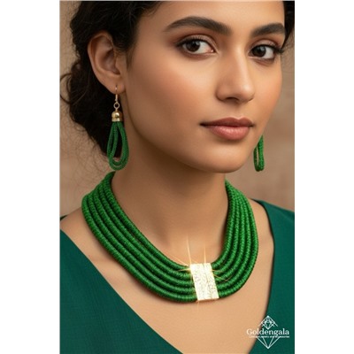 Набор бижутерии колье трансформер и серьги П5/004