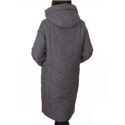A616 GRAY Пальто зимнее женское (верблюжья шерсть, +120 гр. холлофайбер)